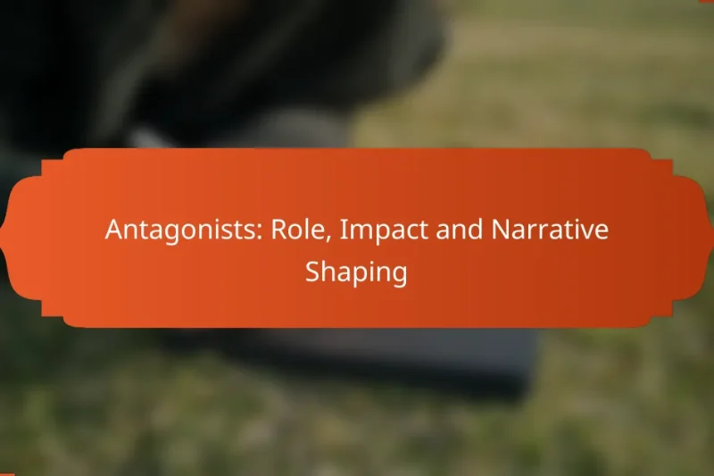 Antagonists: Role, Impact and Narrative Shaping