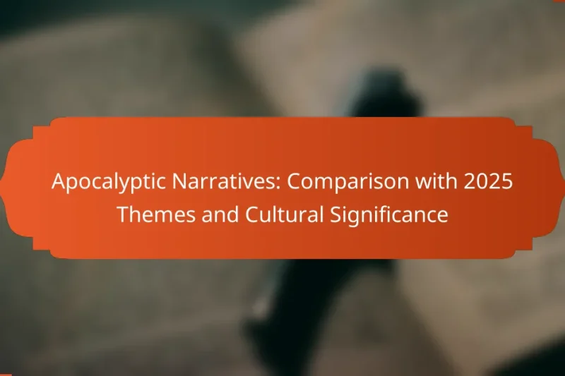 Apocalyptic Narratives: Comparison with 2025 Themes and Cultural Significance