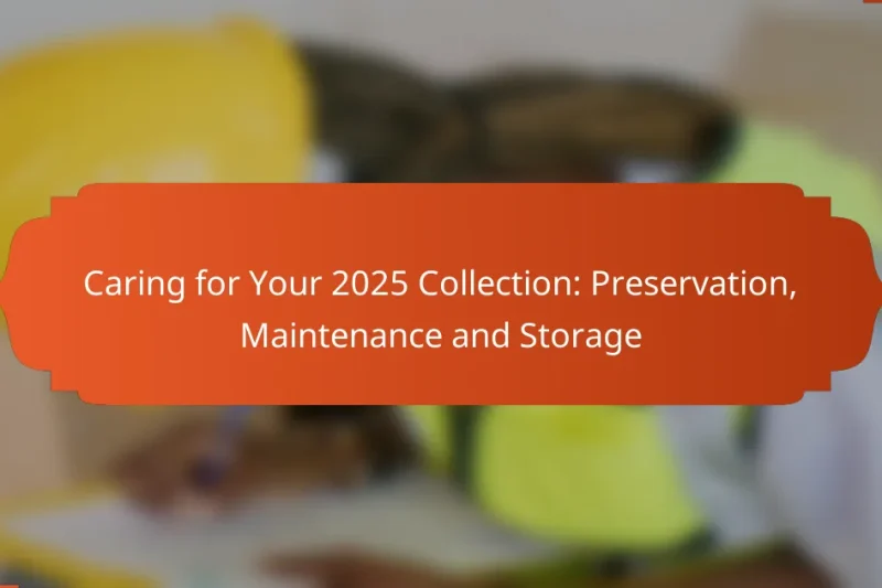 Caring for Your 2025 Collection: Preservation, Maintenance and Storage