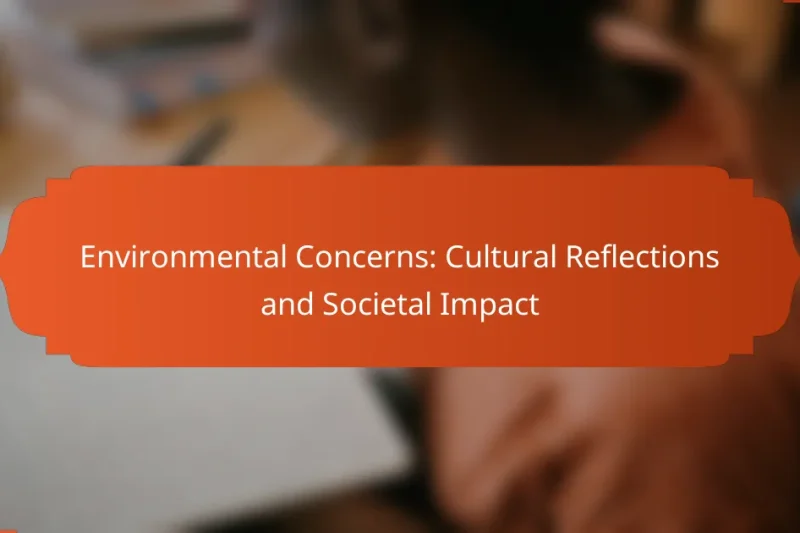Environmental Concerns: Cultural Reflections and Societal Impact