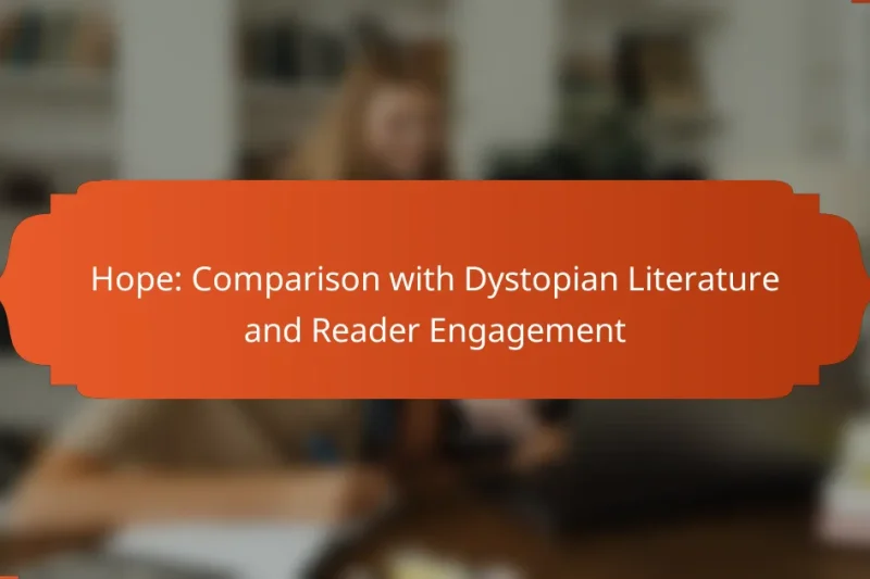 Hope: Comparison with Dystopian Literature and Reader Engagement