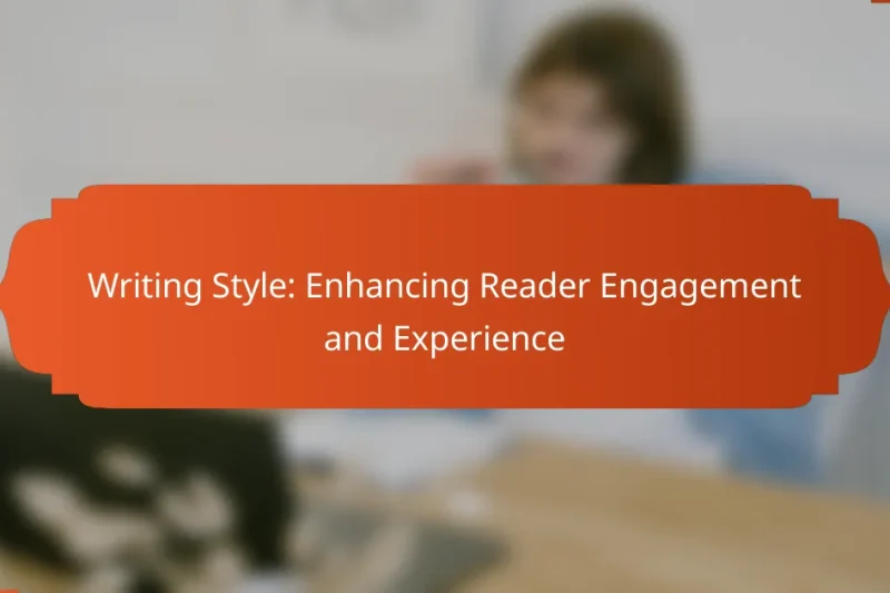 Writing Style: Enhancing Reader Engagement and Experience